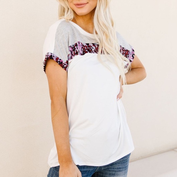 Tie Dye Mini Strip Tee - Picture 3 of 8